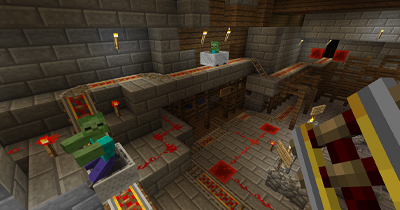 getting familiar with the redstone mechanics